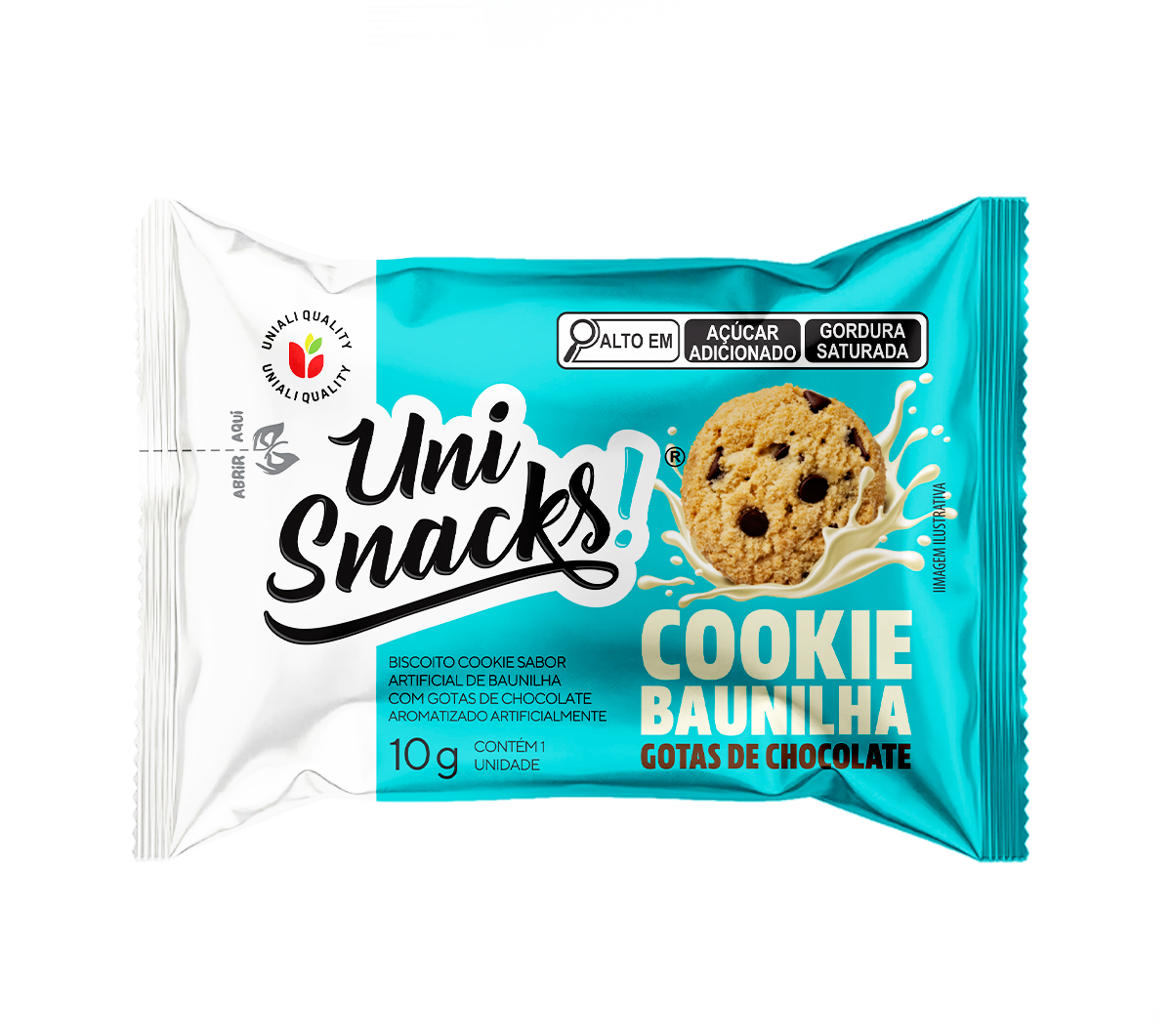 Cookie Baunilha Gotas de Chocolate 10g